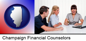 a financial counseling session in Champaign, IL