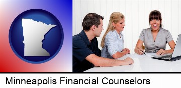 a financial counseling session in Minneapolis, MN