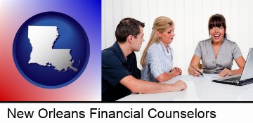 a financial counseling session in New Orleans, LA