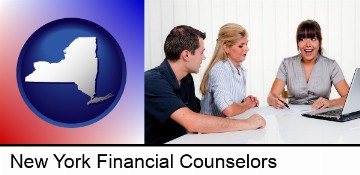 a financial counseling session in New York, NY